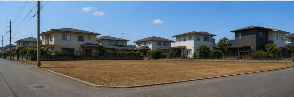 解体・整地後の更地（イメージ）